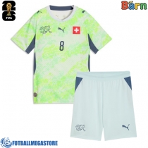 Fotballdrakt Barn Sveits Remo Freuler #8 Bortedraktsett VM 2026 Kortermet (+ Korte bukser)